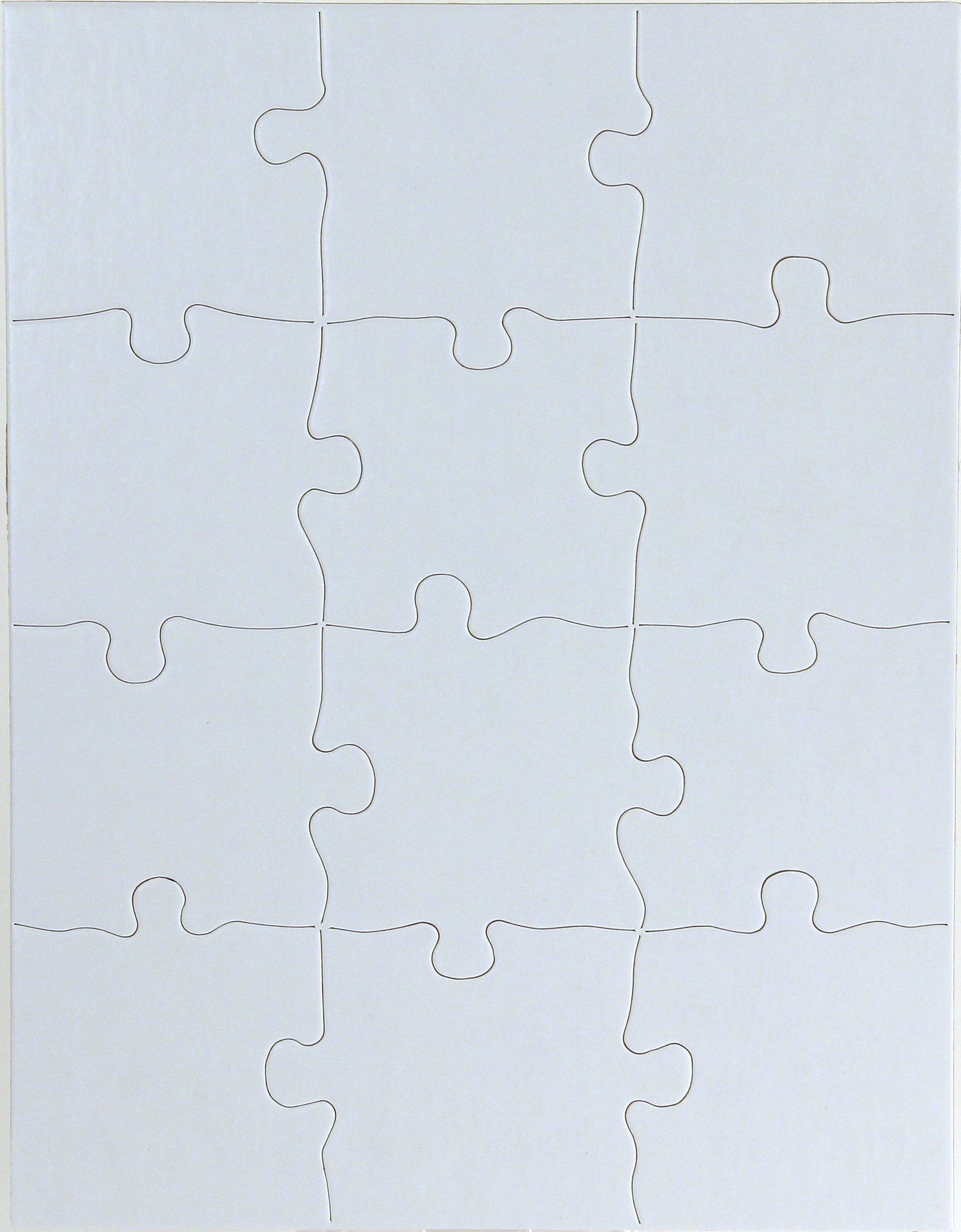 Hygloss Products Blank Puzzles For Decorating Jigsaw Activity Use As Party Favors DIY Invites And More White Sturdy 8 5 X 11 Inches 12
