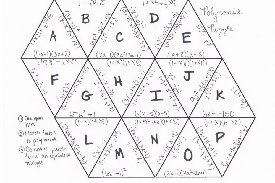 I Is A Number Factoring Polynomials Tarsia