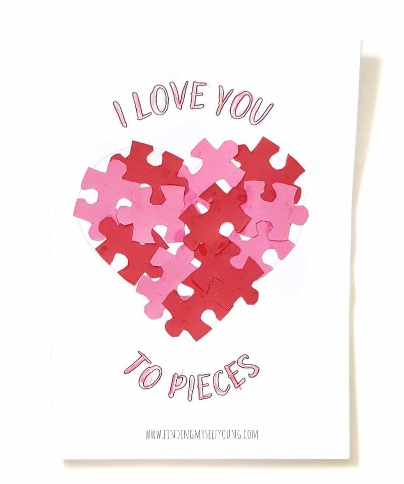 love letter puzzle template