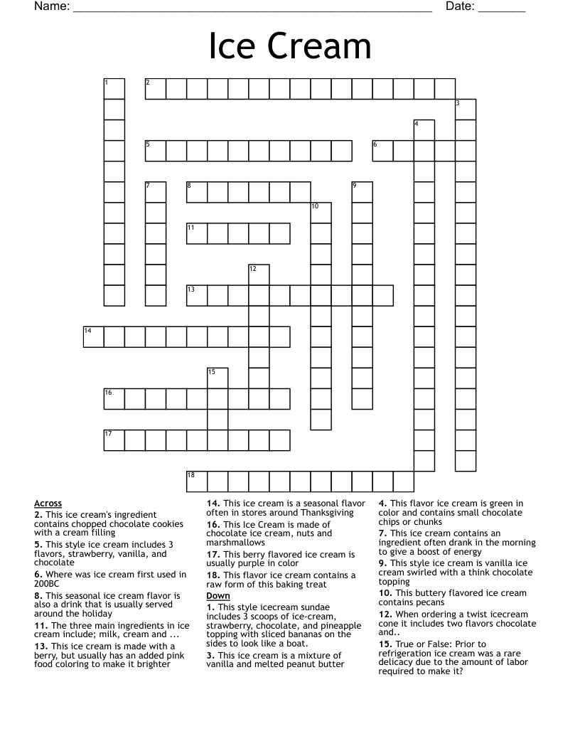 ice cream puzzle template printable