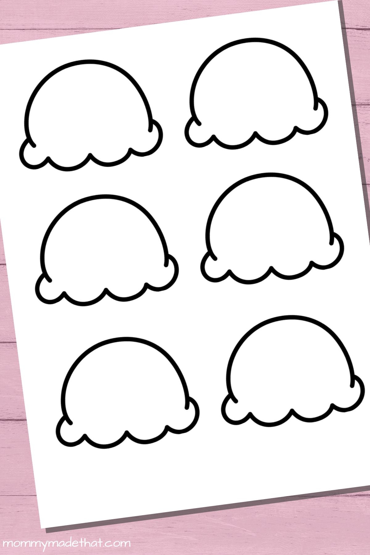 Ice Cream Icon Logo Template Retail Stock