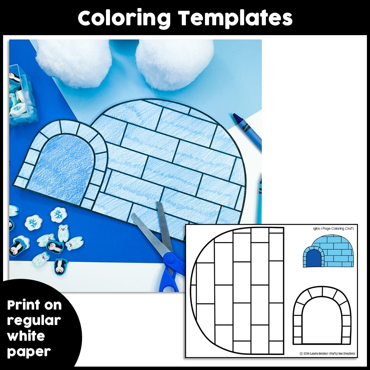 Igloo Craft Activity Crafty Bee Creations