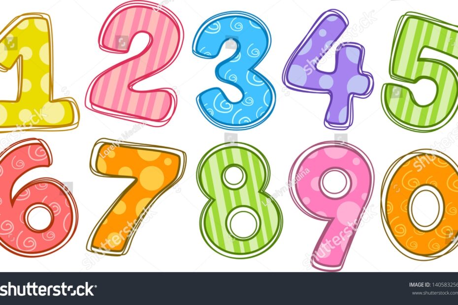 Illustration Colorful Numbers Stock Vector Royalty Free 140583256 Shutterstock