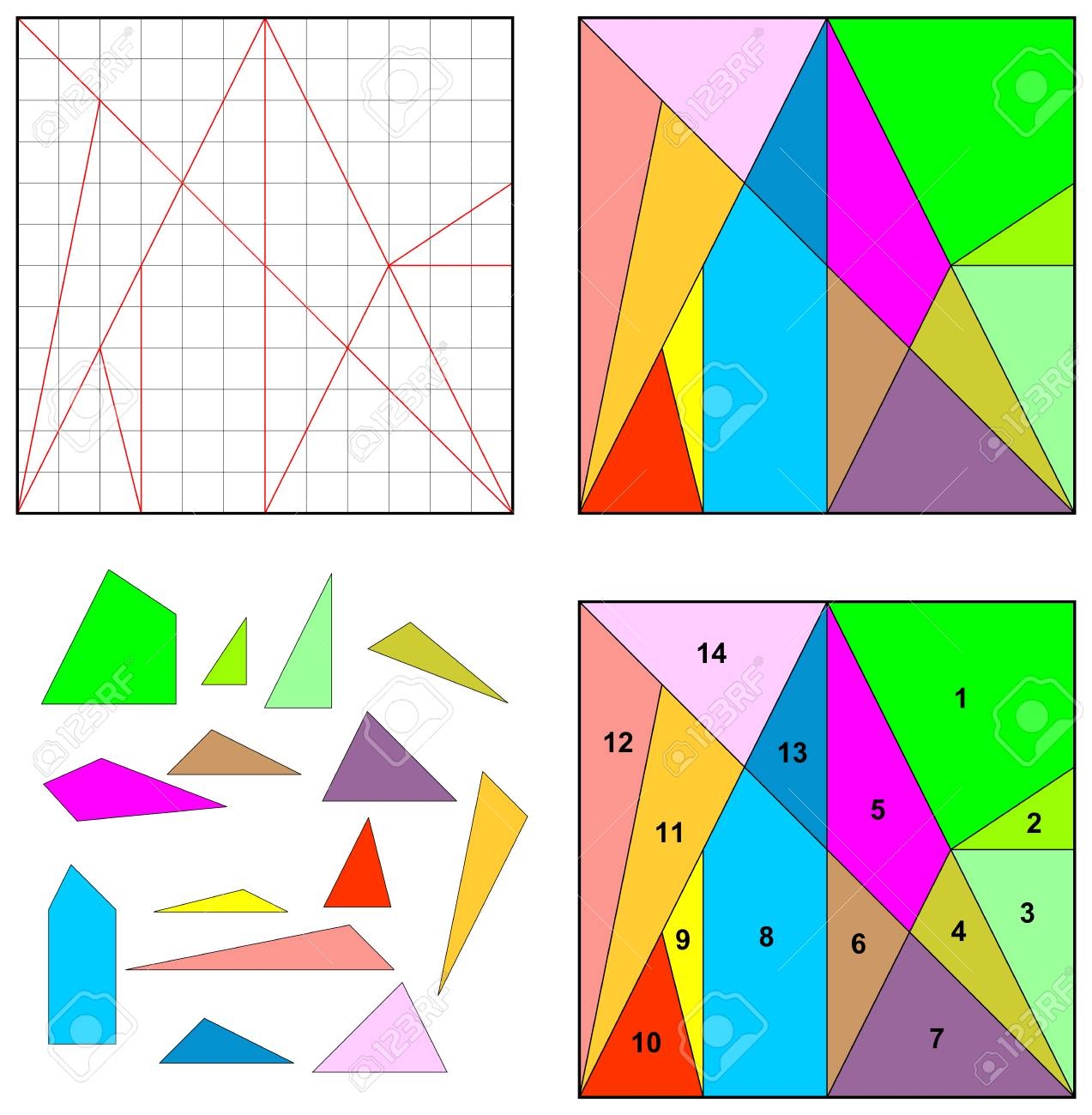 archimedes tangram puzzle template