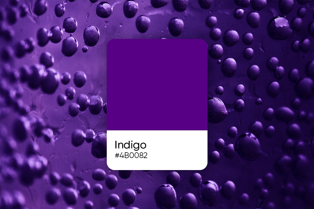 pictures of the color indigo