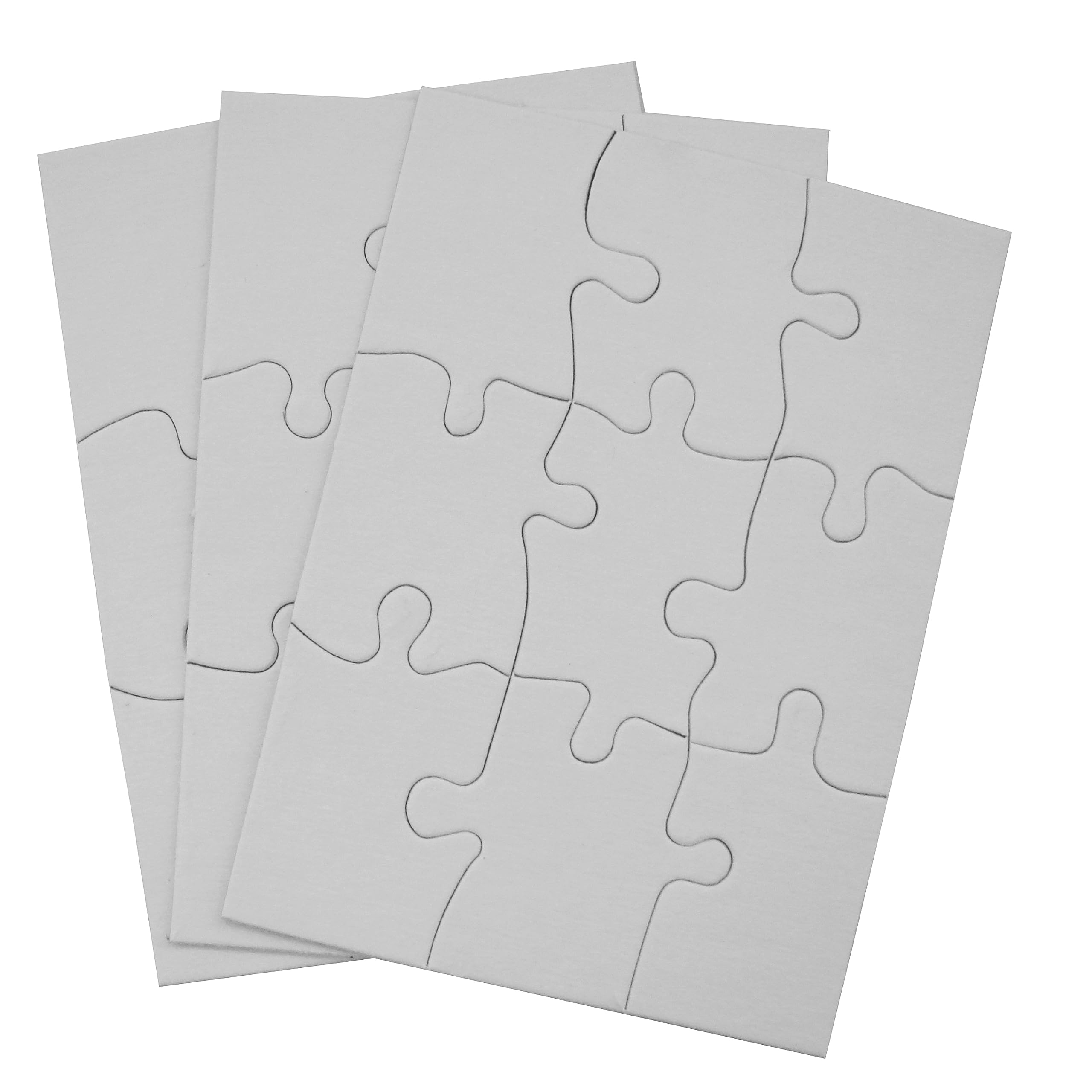 Inovart Puzzle It 9 Piece Blank Puzzle 12 Puzzles Per Package 4