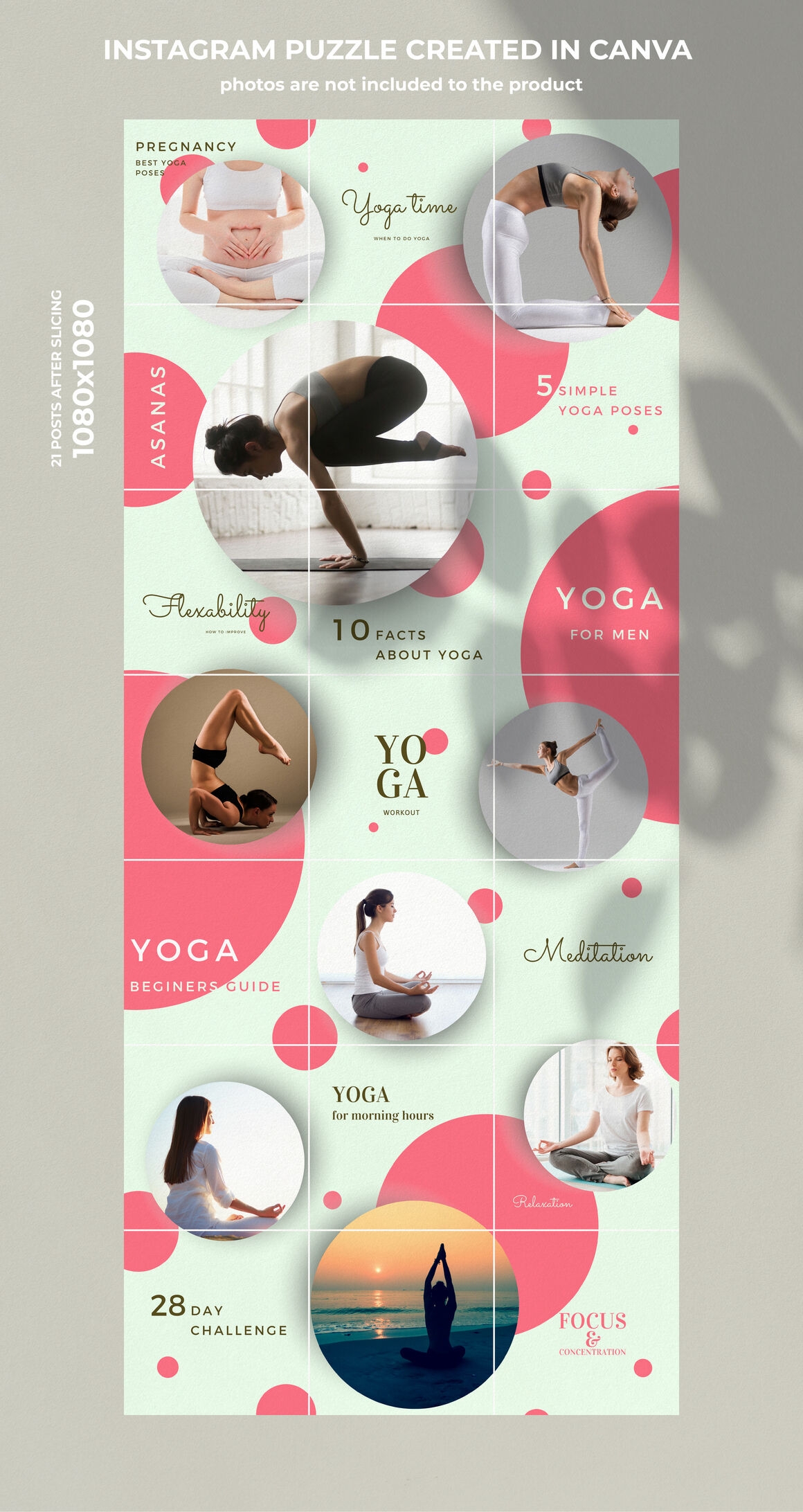 canva template instagram puzzle