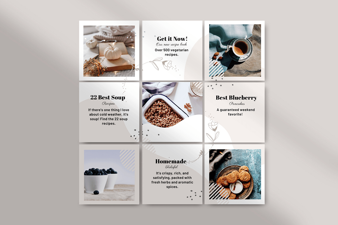 Instagram Puzzle Grid CANVA Template 3 Images Behance