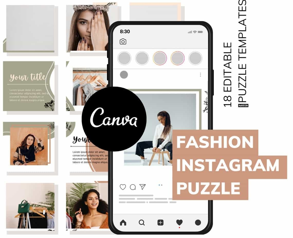 Instagram Puzzle Th i Trang Canva Templates B nh Minh Canva