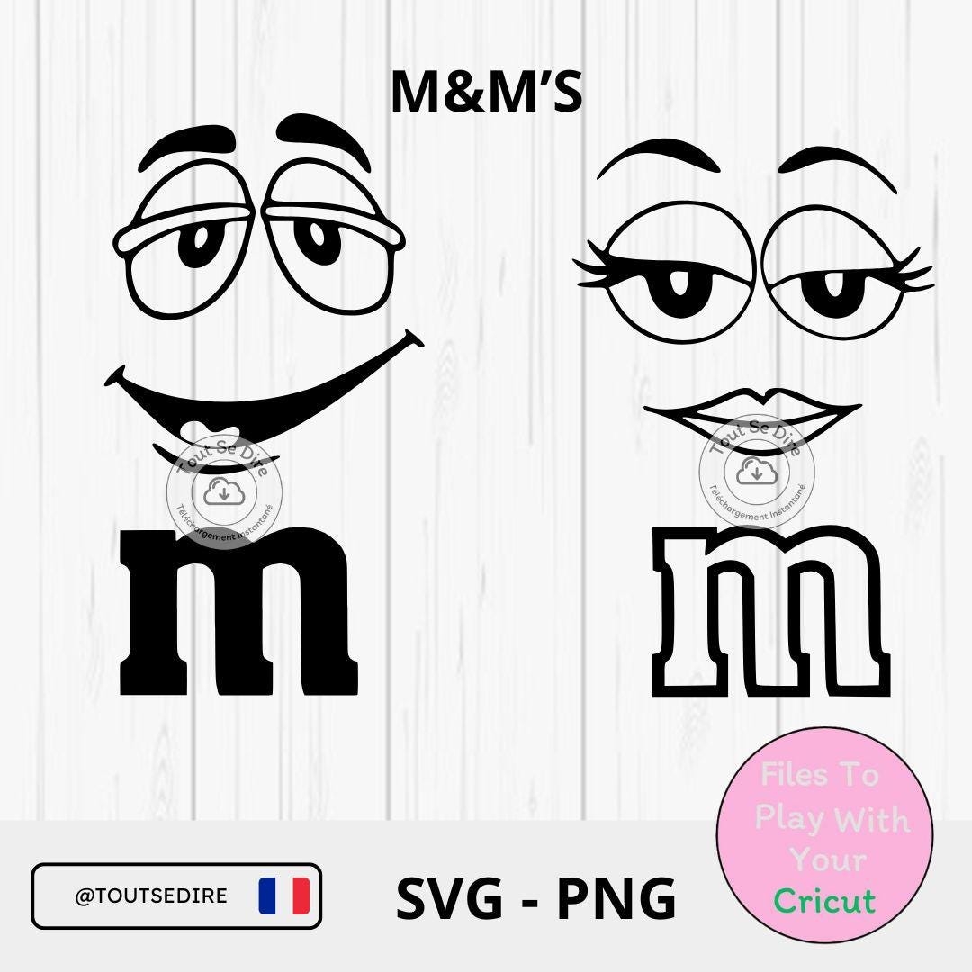 Instant Download Mu0026m s Candy Chocolate Mr And Mrs Cricut Silhouette Clipart SVG PNG Templates By Toutsedire Etsy UK
