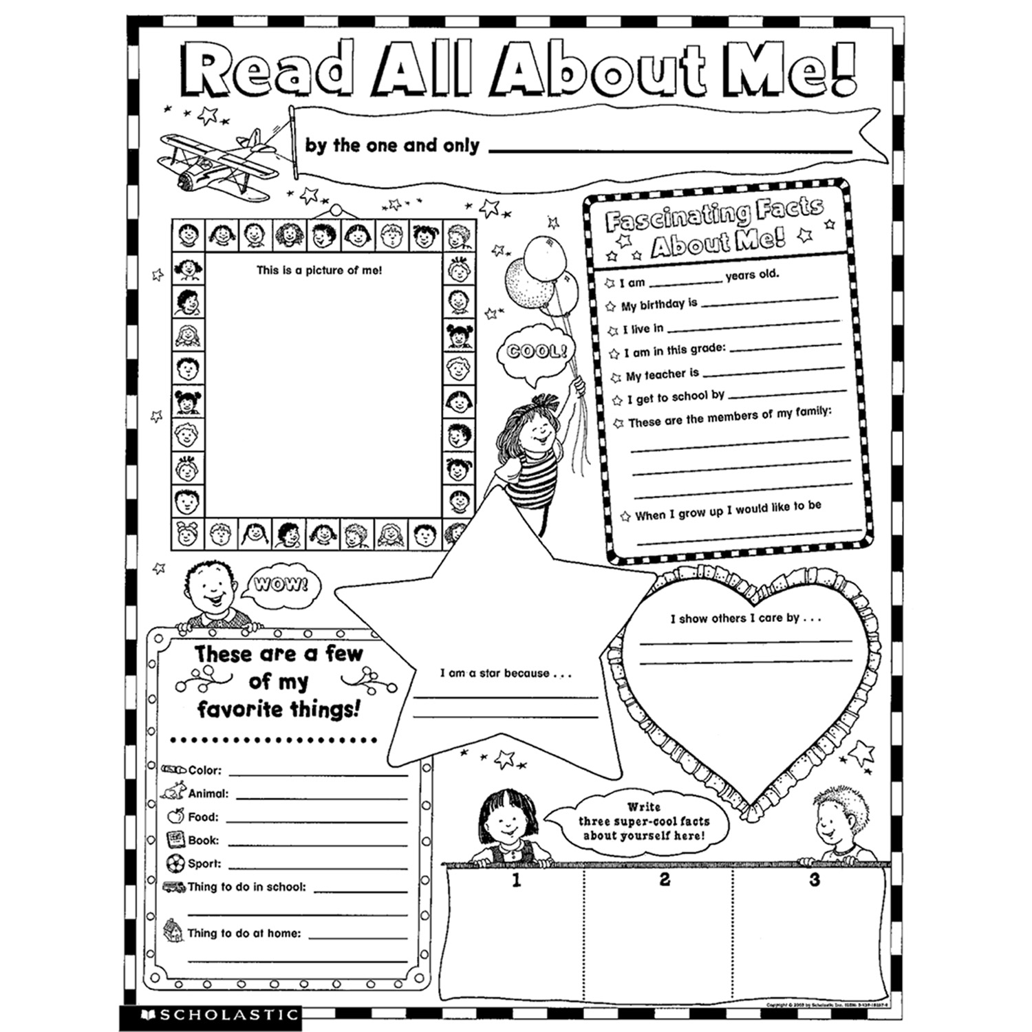 all about me paper printable