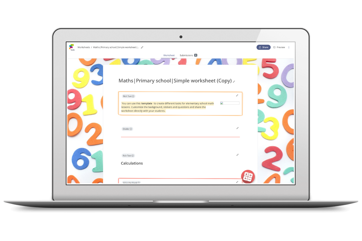 Interactive Worksheets For Teaching Fobizz Tool
