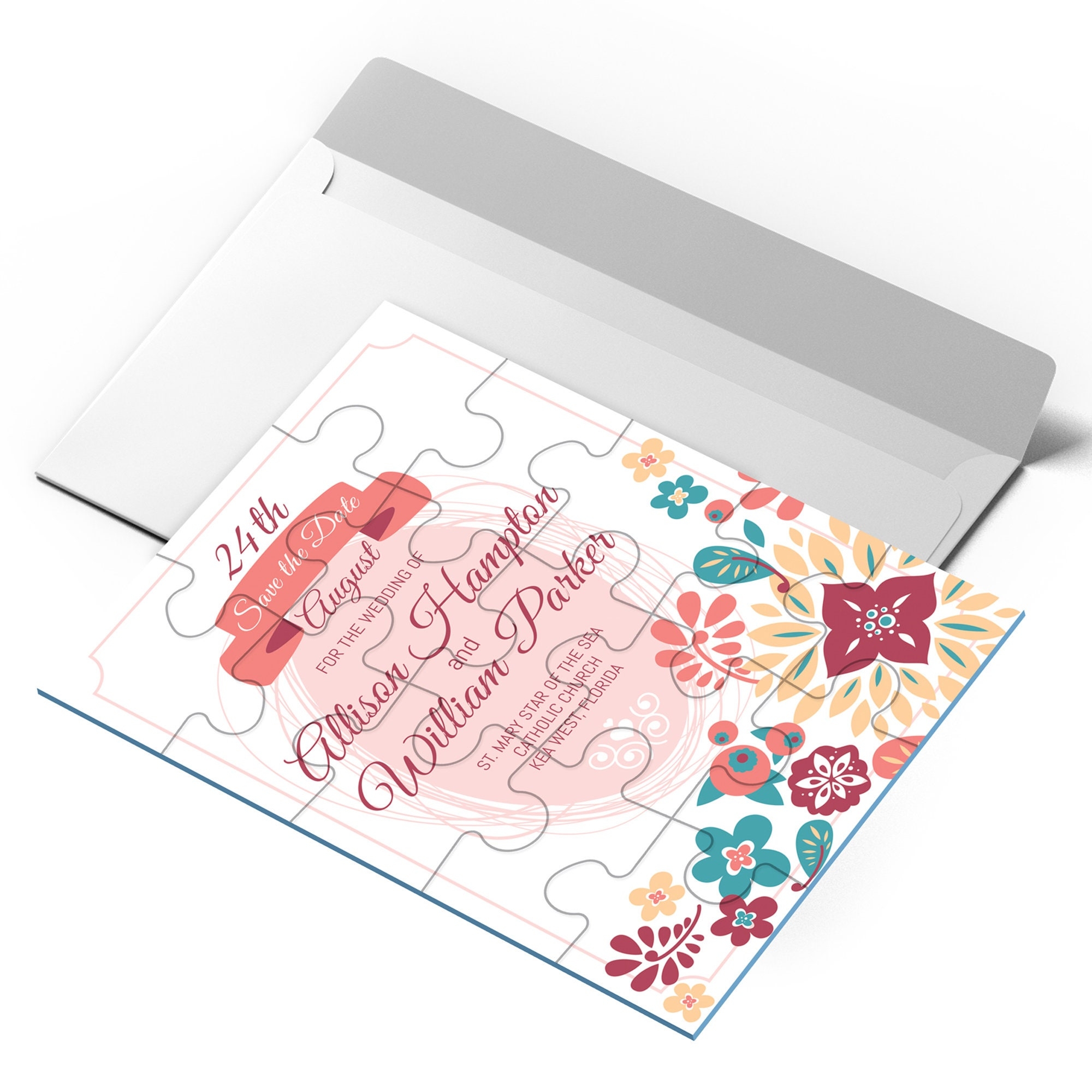 Invitation Jigsaw Puzzles Printed WITH YOUR DESIGN Make Unique 