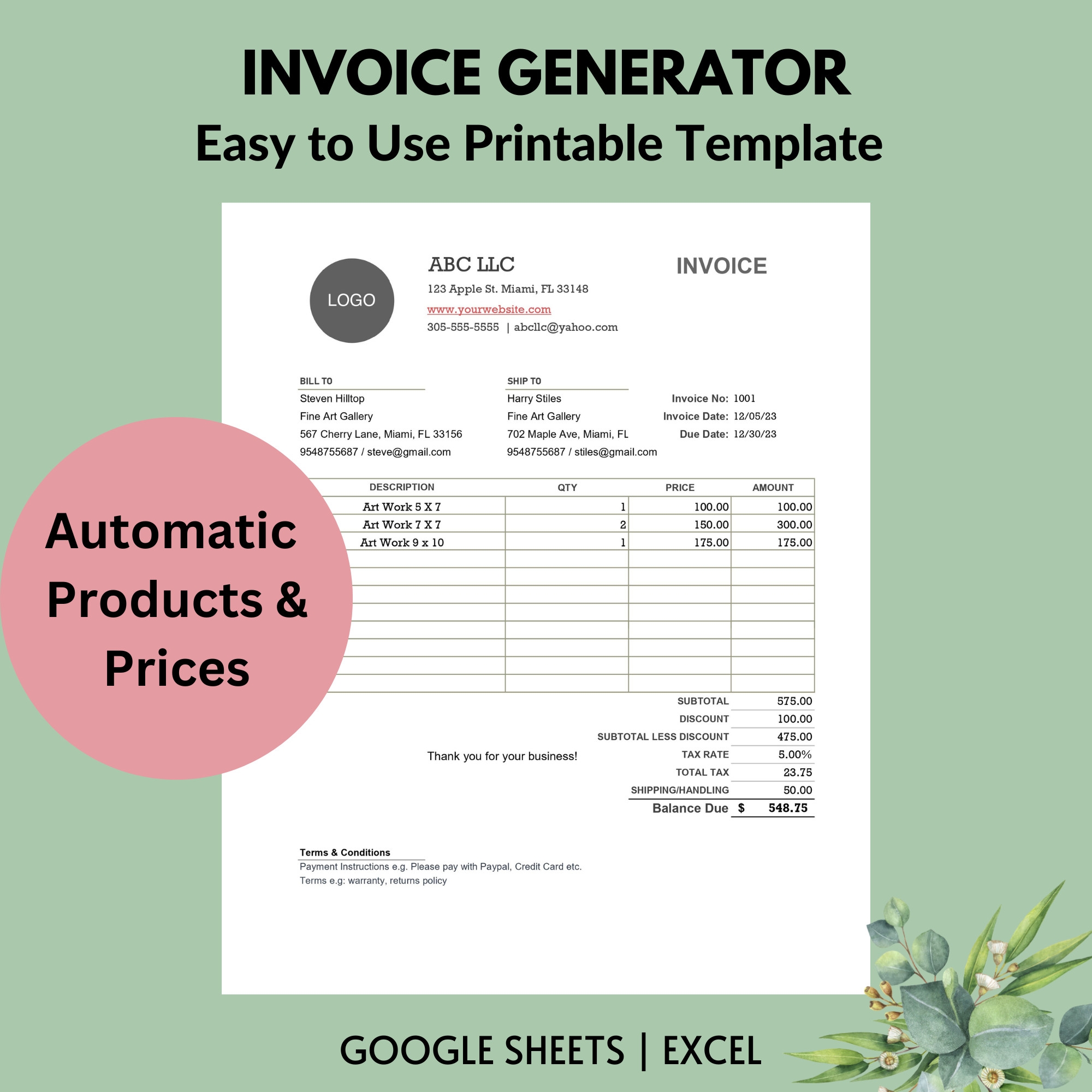 spreadsheet printable template