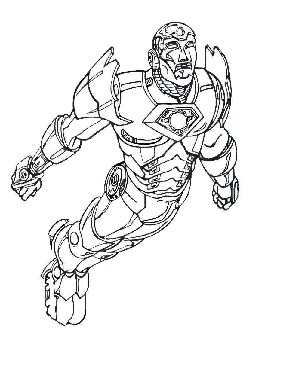 ironman coloring pages printable