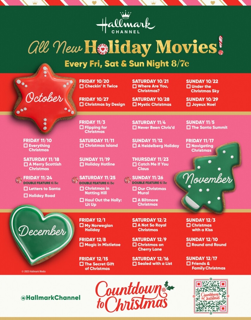 It s Here The Full List Of Hallmark Channel s 2023 Countdown To Christmas Movies Pennlive