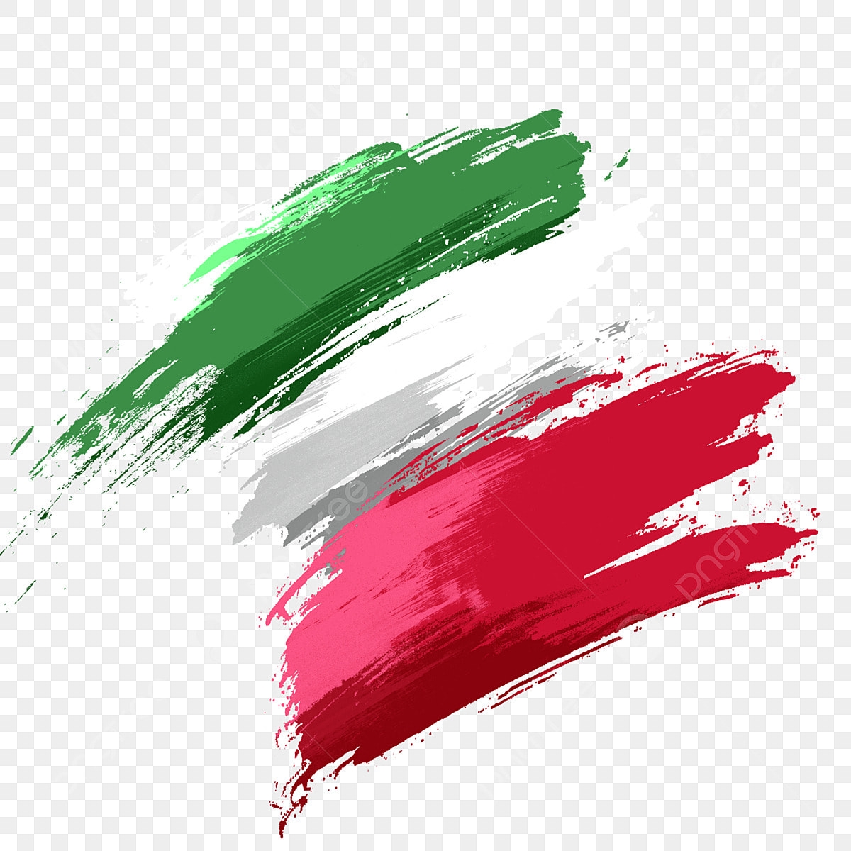 Italian Flag Hd Transparent Italian Flag In Red And Green Color Brush Red Green Color Brush PNG Image For Free Download