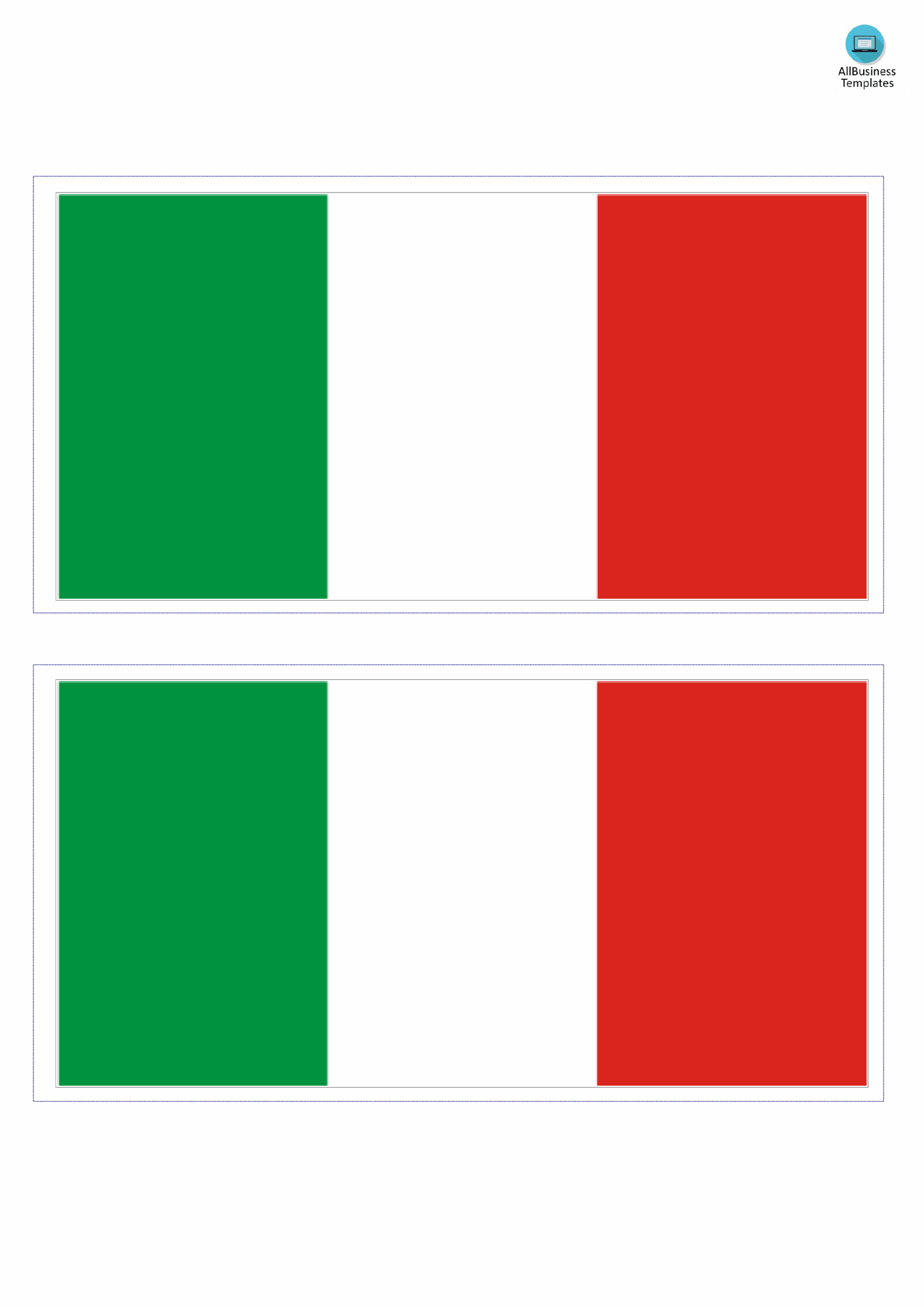 Italy Flag Templates At Allbusinesstemplates