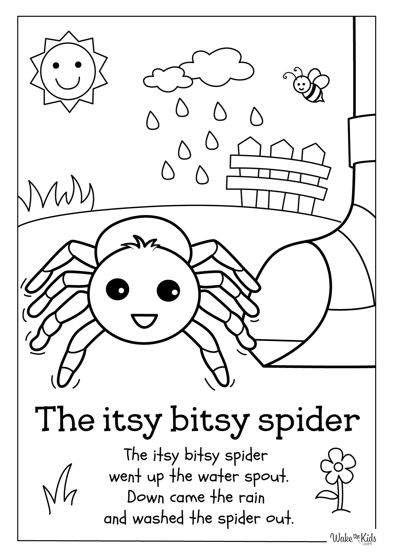 printable spider coloring pages