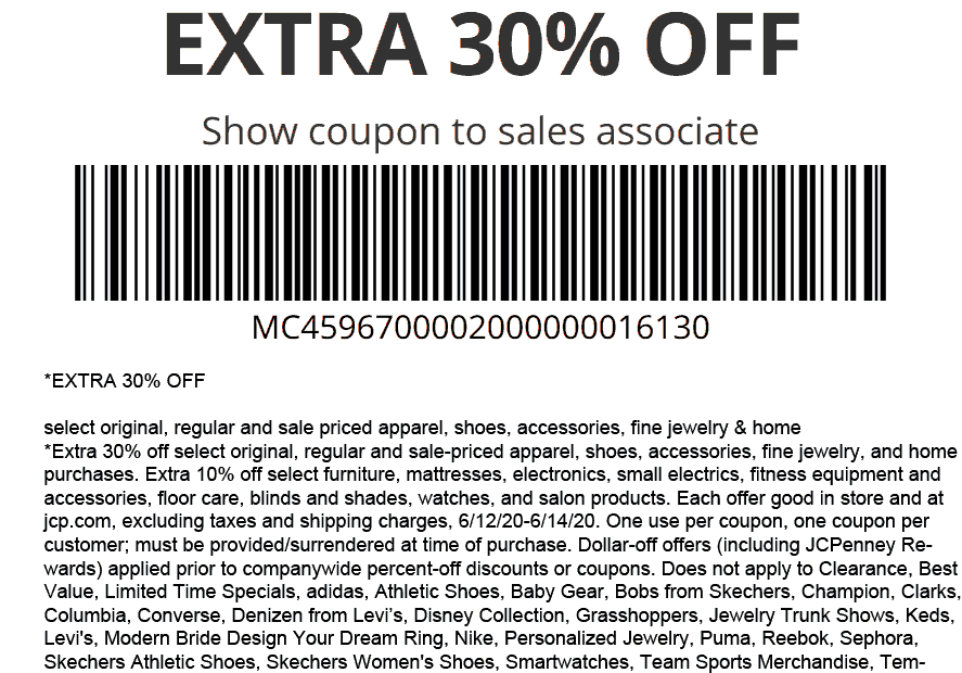 JCPenney Coupons U0026 Promo Code Worksheets Library
