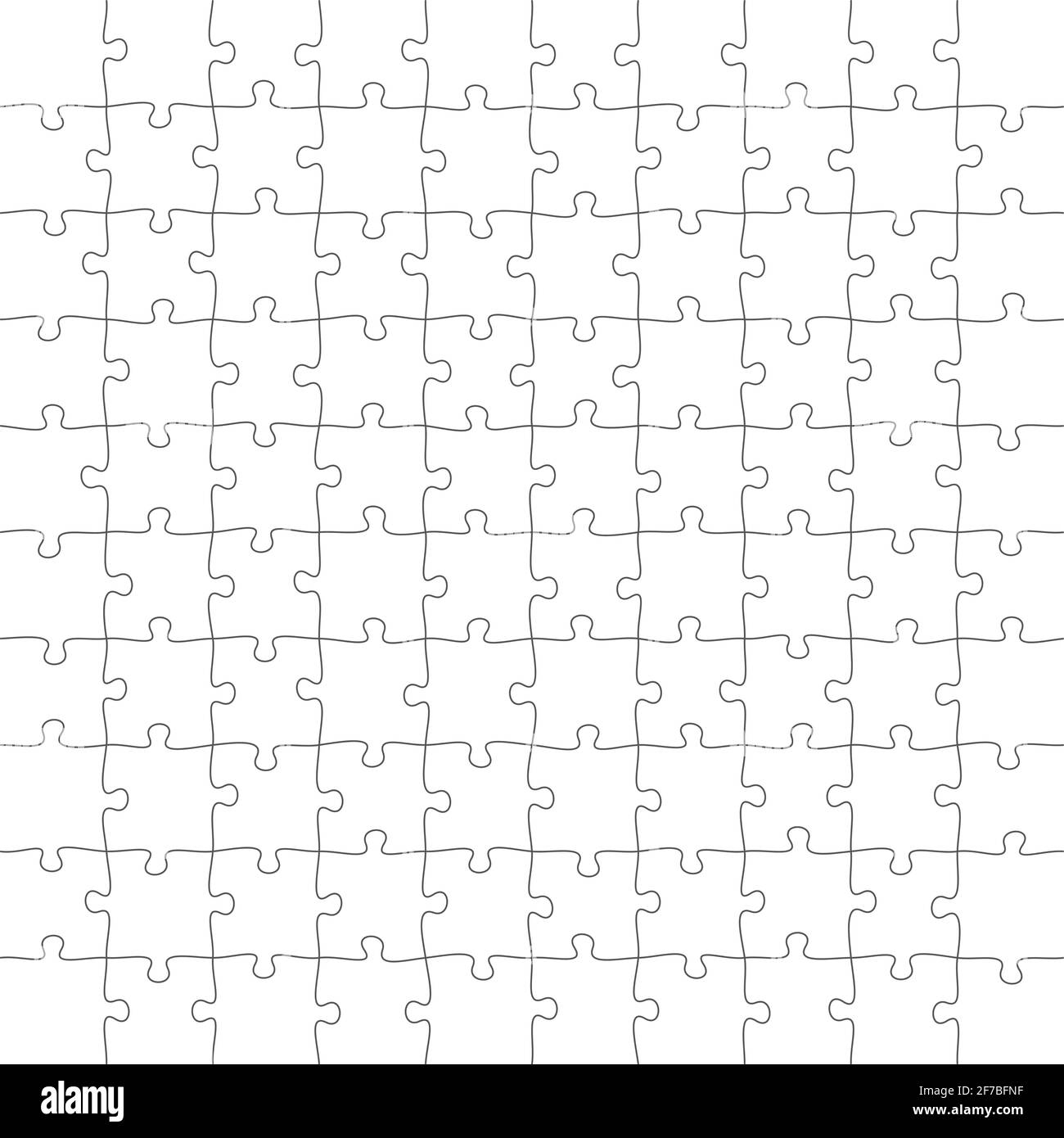 Jigsaw Puzzle 10x10 Square Piece Template Jigsaw Puzzle Grid Vector Stroke Scheme Stock Vector Image U0026 Art Alamy
