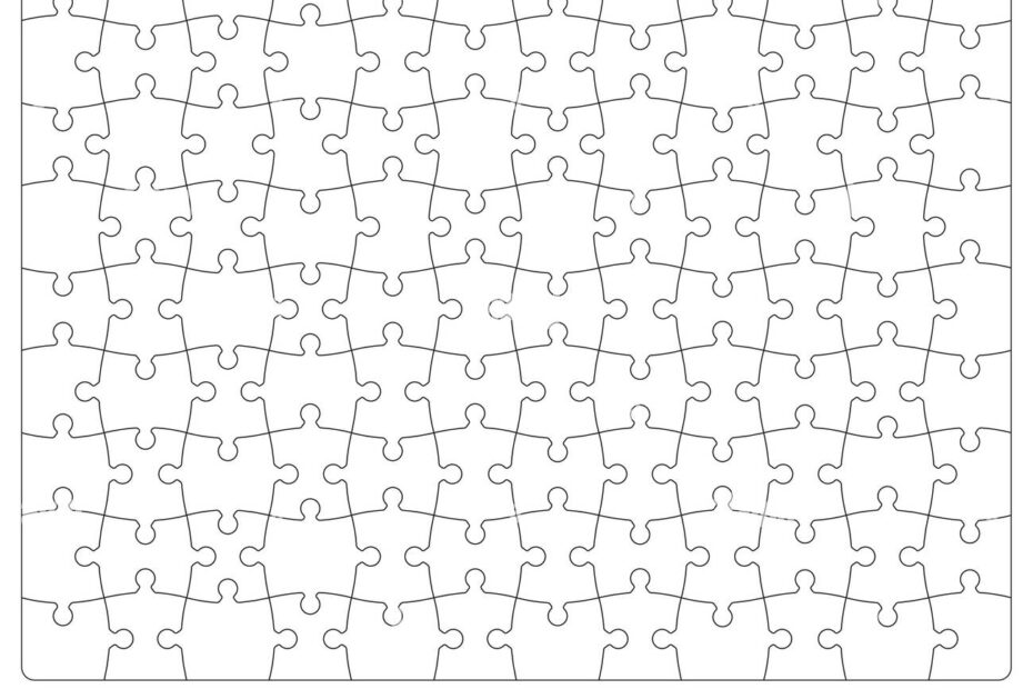 Jigsaw Puzzle Blank Grid Pattern Or Background Jigsaw Puzzle Game Vector Template Parts Matching Quiz Or Riddle Intellectual Challenge Concept Puzzle Grid Background Or Empty Backdrop Stock Vector Image U0026 Art