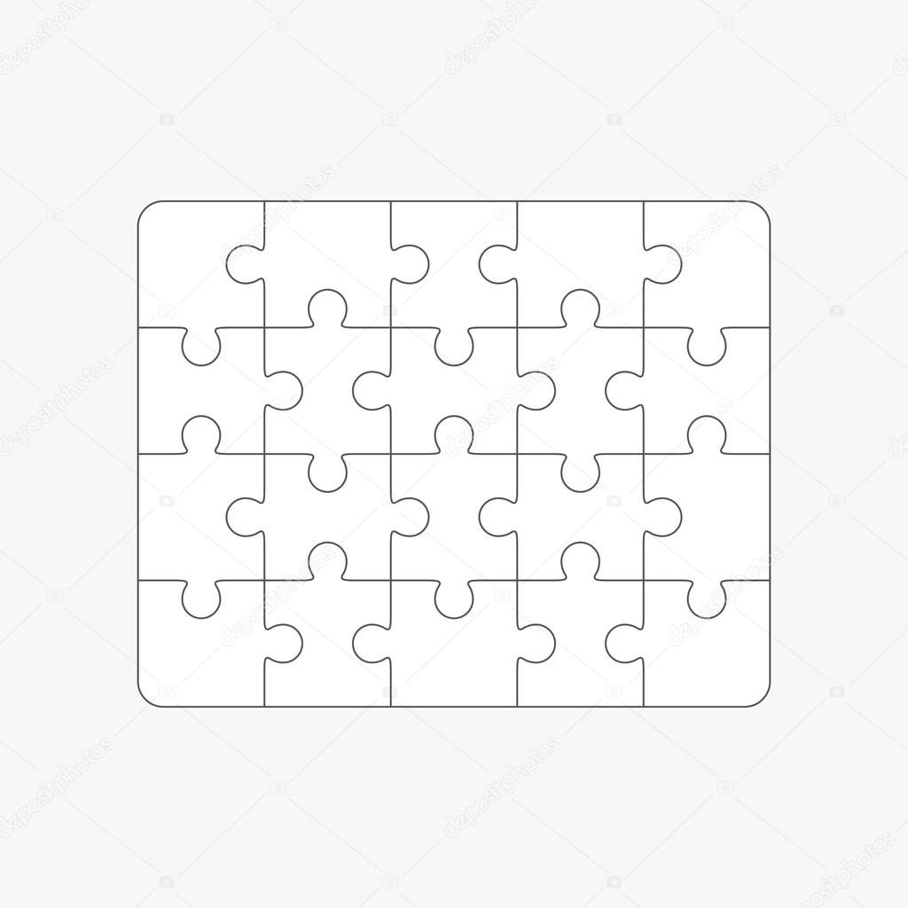 puzzle template 20 pieces