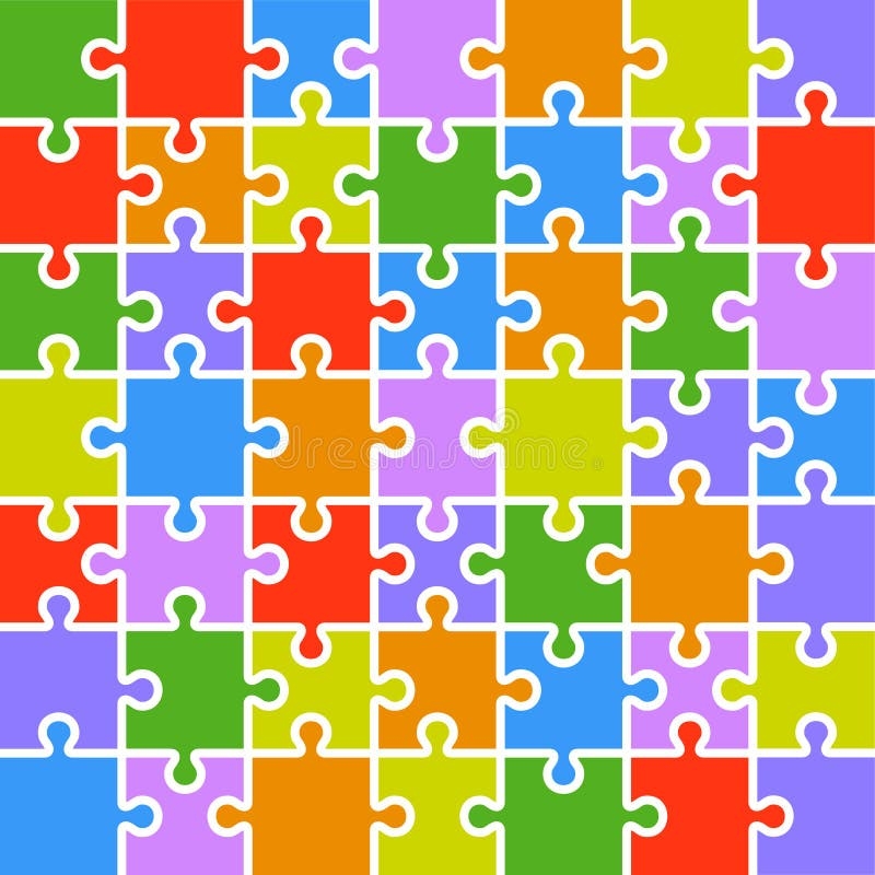 Jigsaw Puzzle Color Stock Illustrations 19 714 Jigsaw Puzzle 