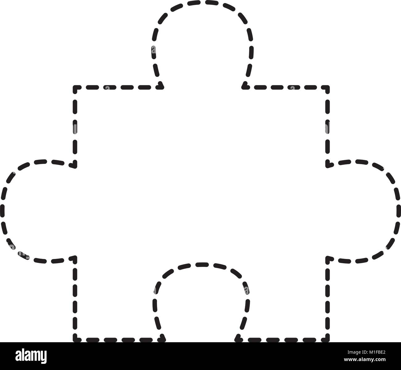 Jigsaw Puzzle One Piece Missing Stock Vector Images Alamy