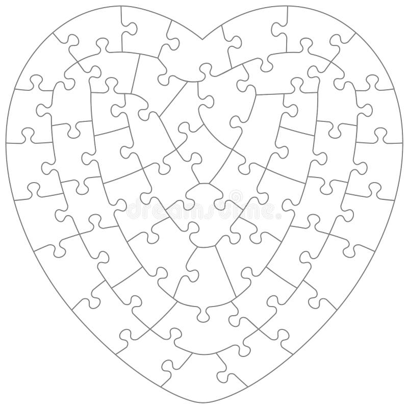 Jigsaw Puzzle Pieces Blank Stock Illustrations 5 141 Jigsaw 