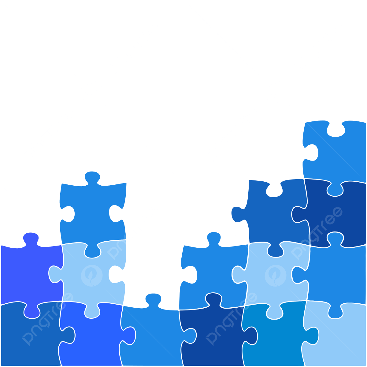 Jigsaw Puzzle Pieces Clipart Hd PNG Blue Monochrome Jigsaw Puzzle 