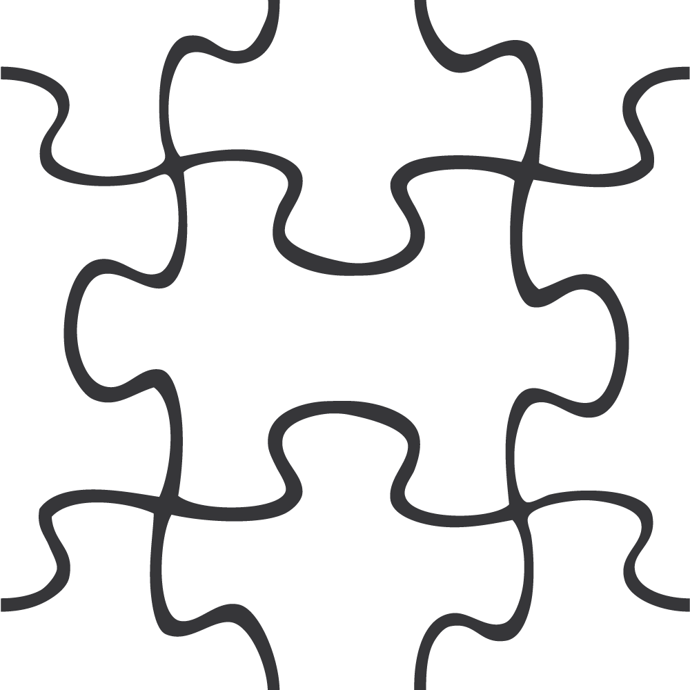 transparent cut out puzzle piece template