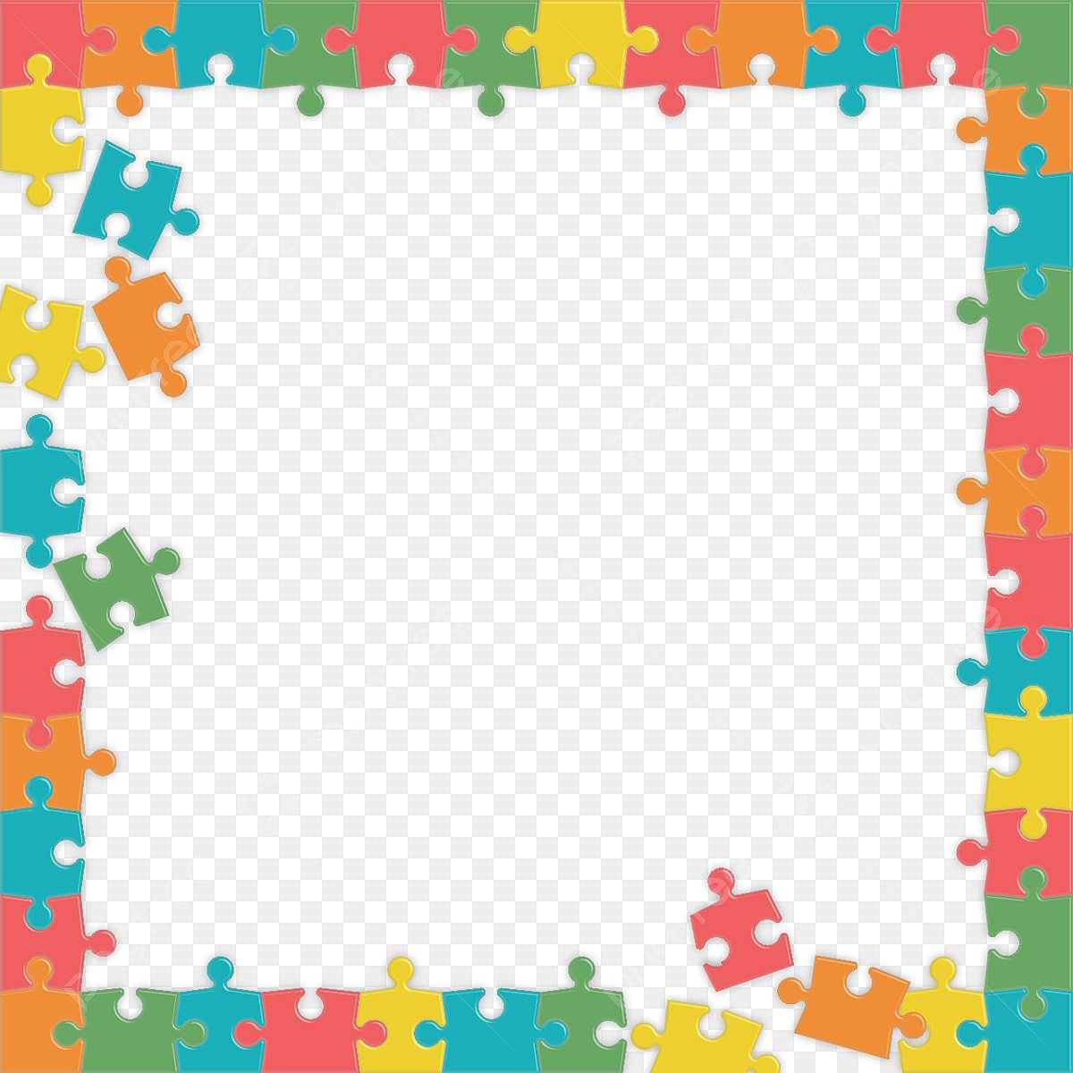 puzzle piece template border for word buy online