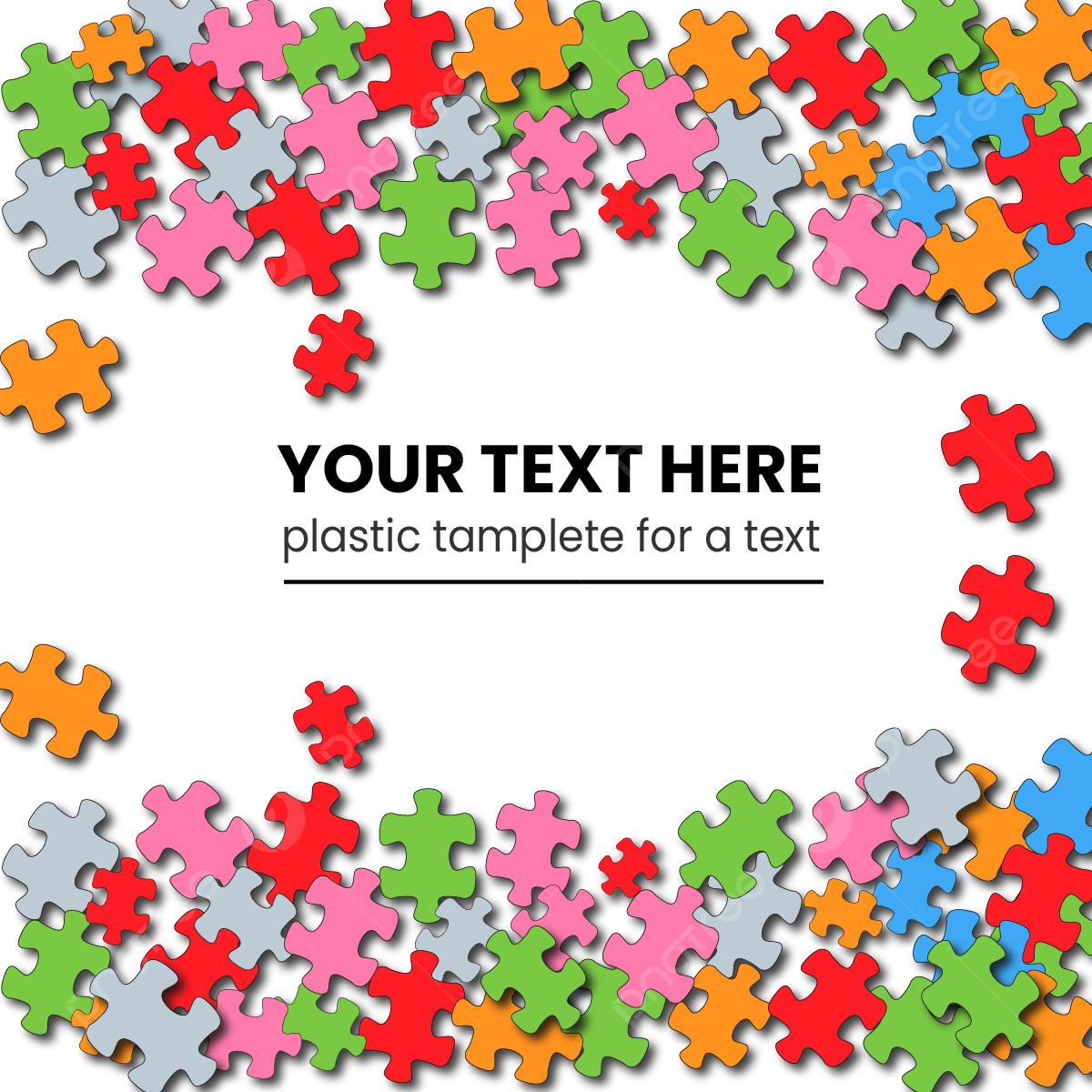 Jigsaw Puzzle Pieces Vector Hd PNG Images Colorful Puzzle Pieces Border Template Illustration Design Over A White Background Puzzle Border Puzzle Jigsaw PNG Image For Free Download