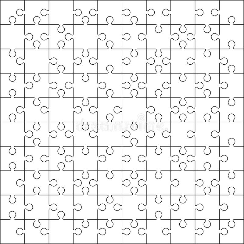 1000 piece puzzle vector template