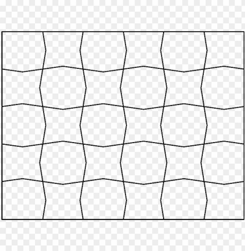 Jigsaw Puzzle Template 09 Black PNG Transparent With Clear 