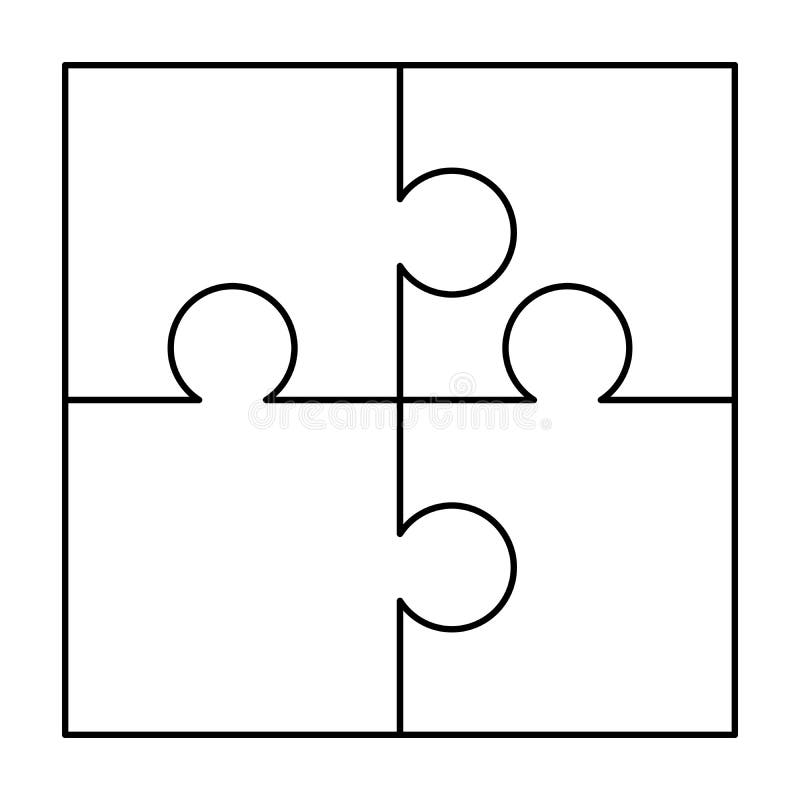 Jigsaw Puzzle Template Stock Illustrations 26 135 Jigsaw Puzzle 