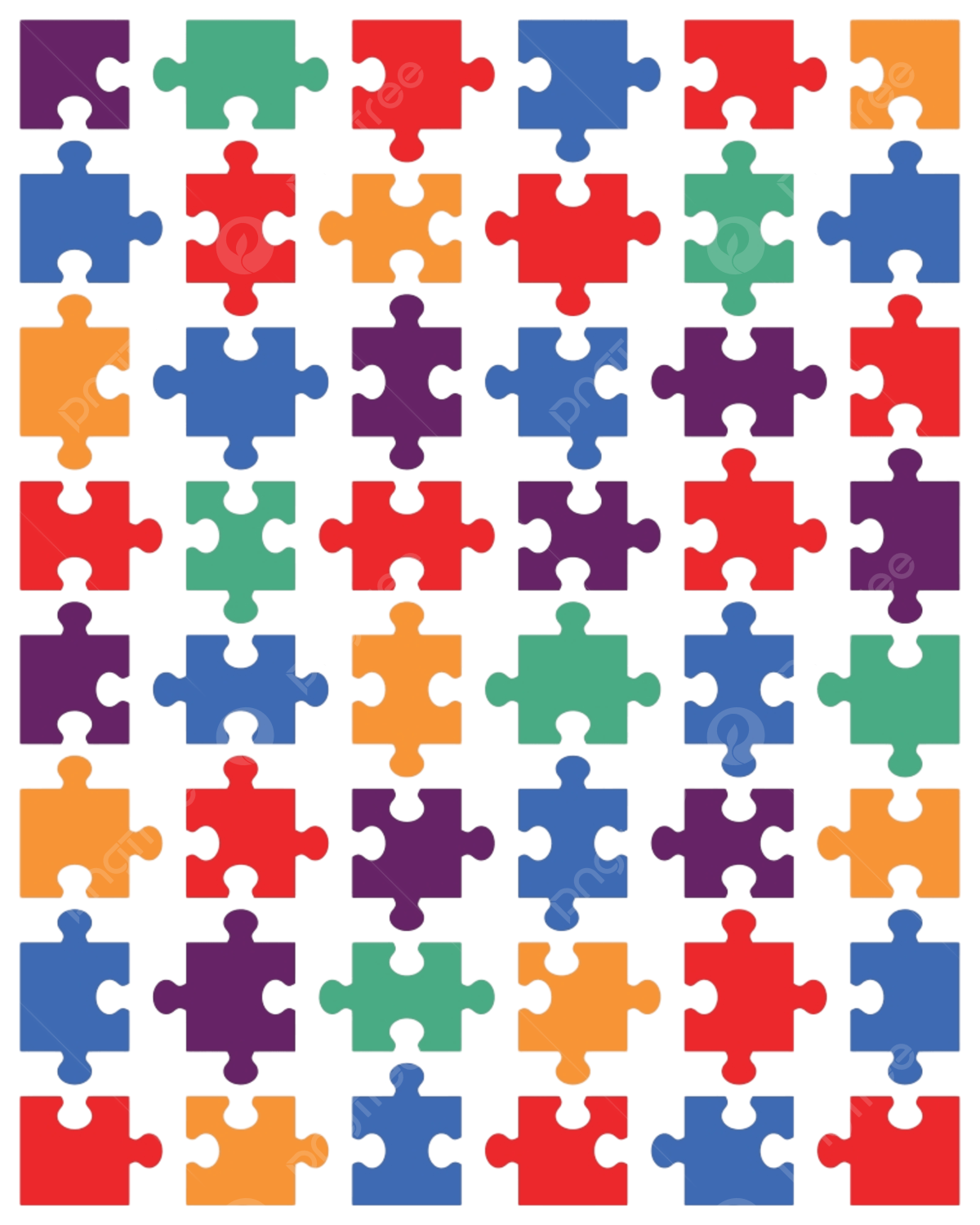 Jigsaw Puzzle Vector PNG Images Colorful Puzzle Template Jigsaw Texture Match Part Mosaic PNG Image For Free Download