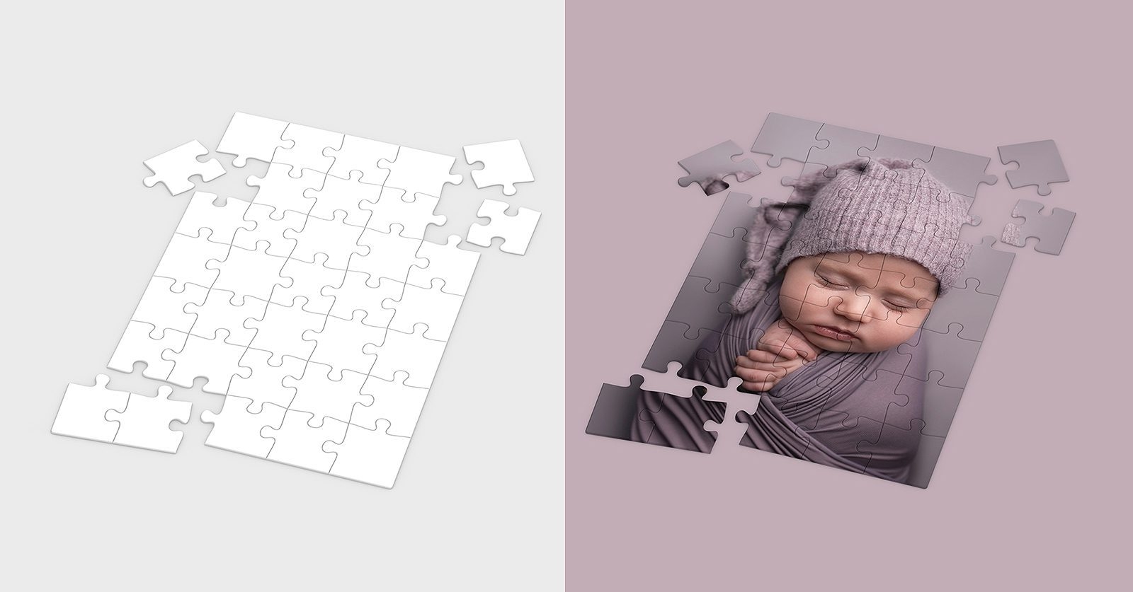 puzzle piece template psd