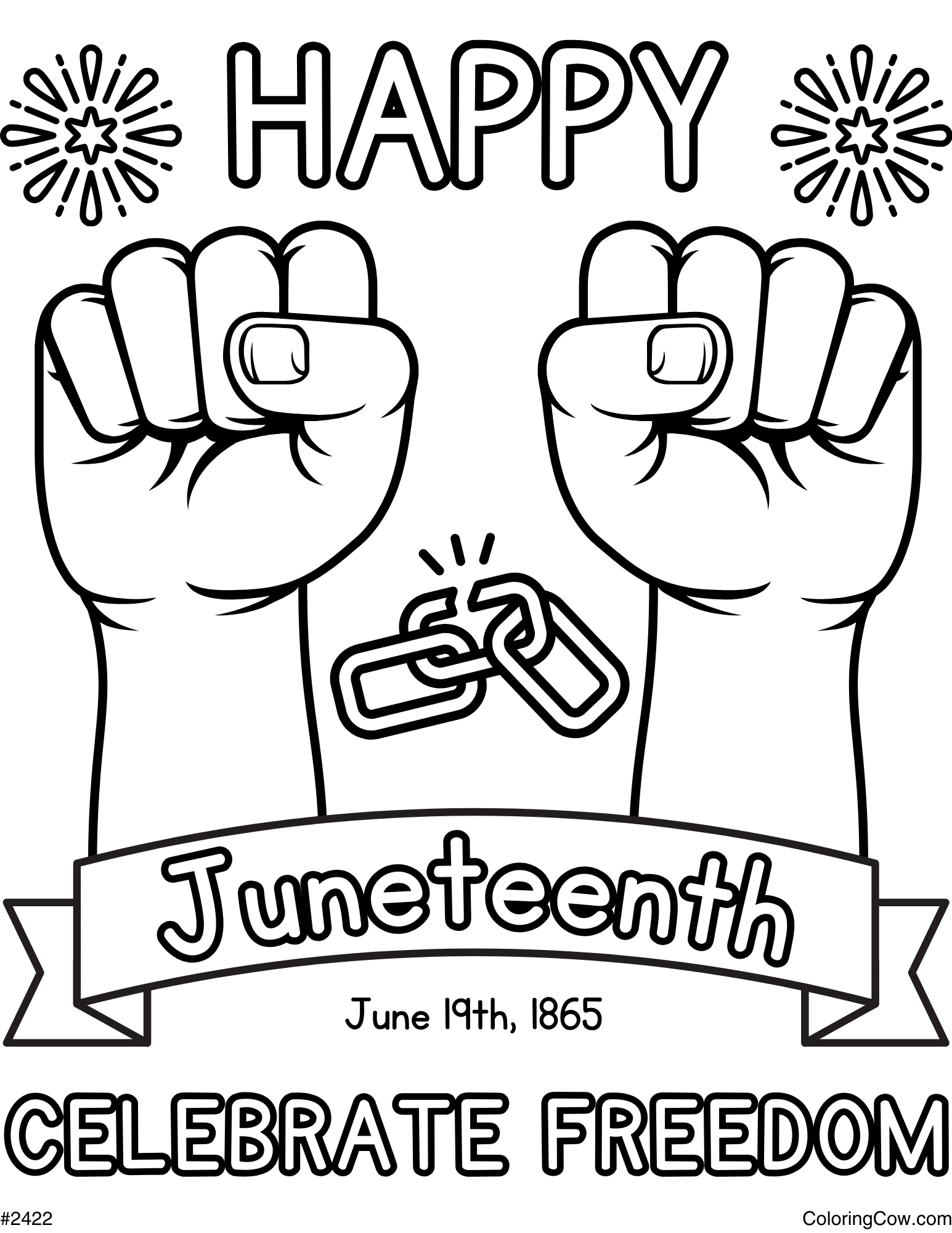 Juneteenth Coloring Page