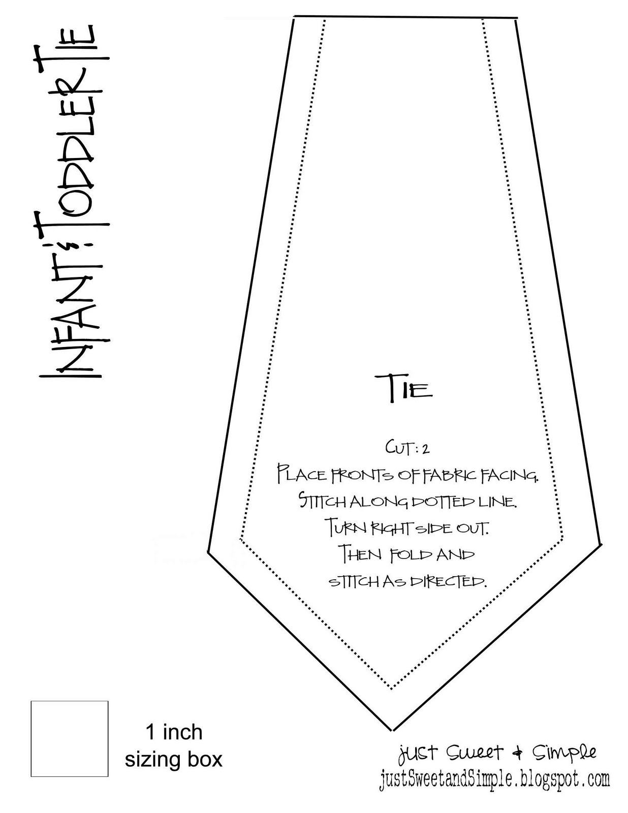 free printable necktie template