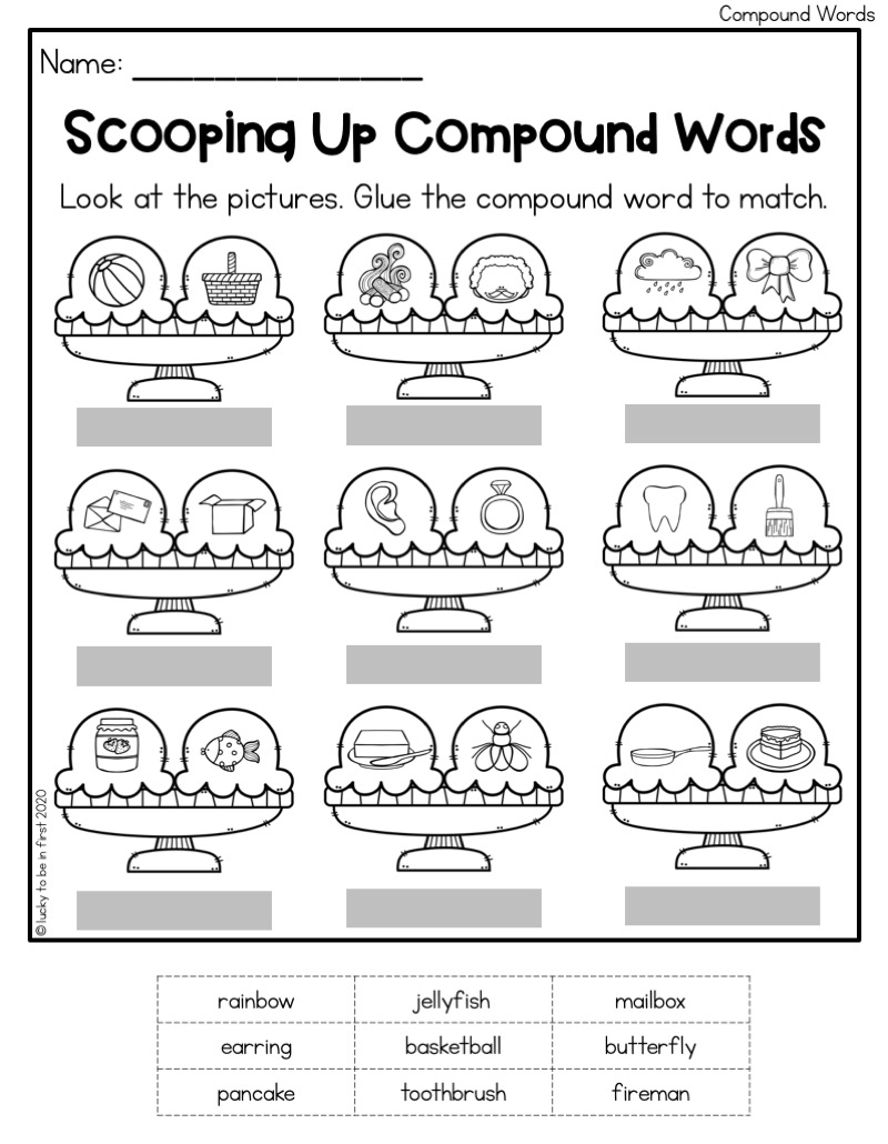 Just The Basics 1st Grade Language Arts Printables Shop Lucky 