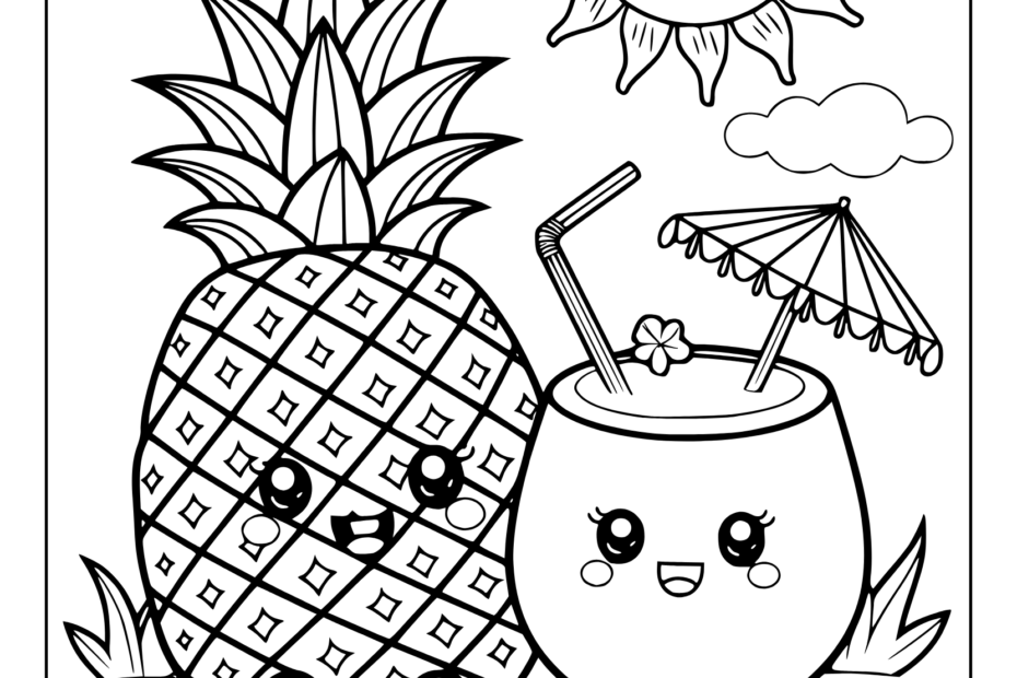 Kawaii Coloring Pages 35 Free Printable PDF