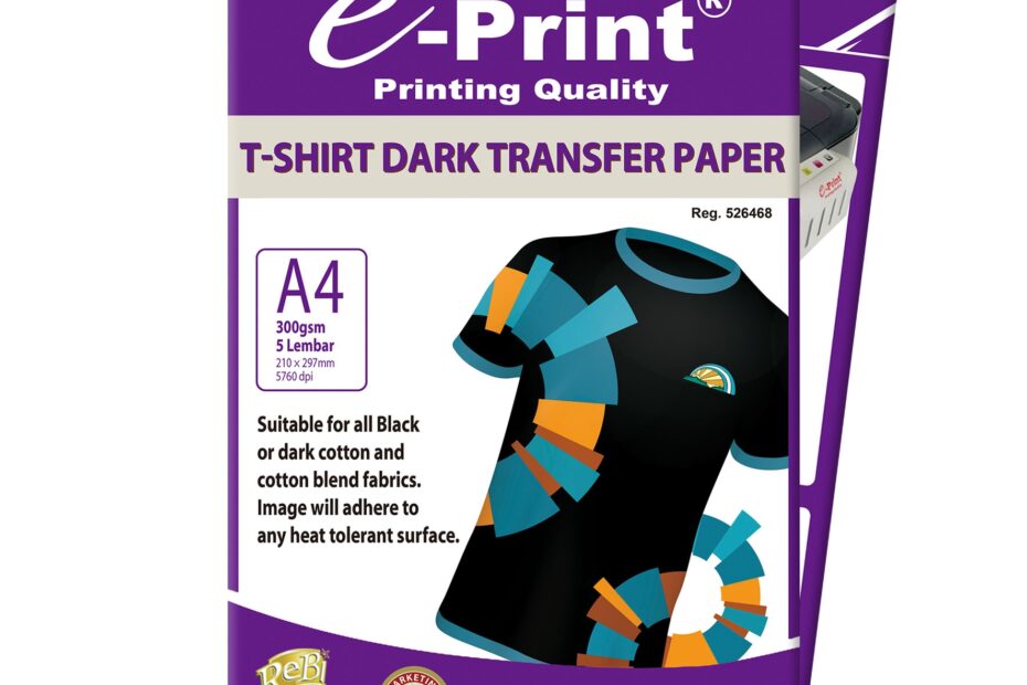 Kertas Foto E Print Dark T Shirt Transfer Paper