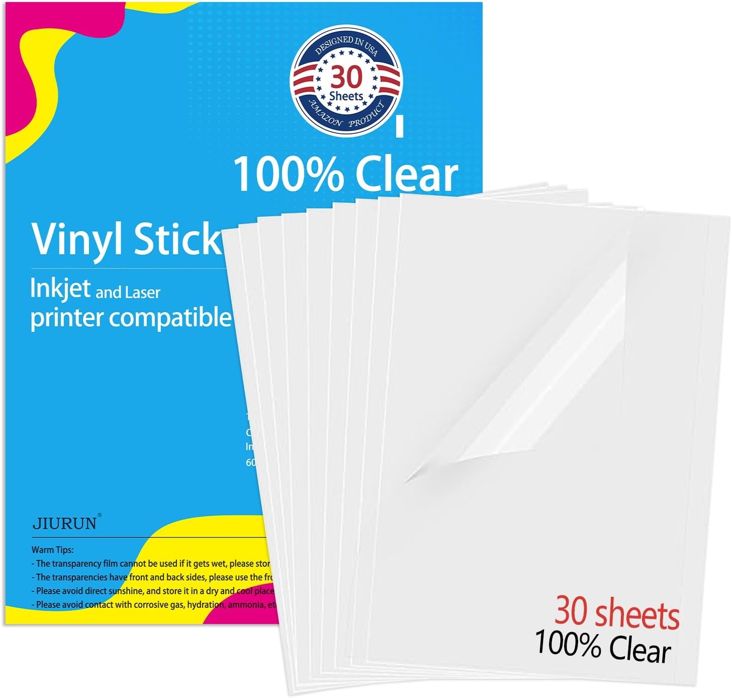 Kertas Stiker Vinyl Cetak Transparan Untuk Inkjet U0026 Indonesia Ubuy