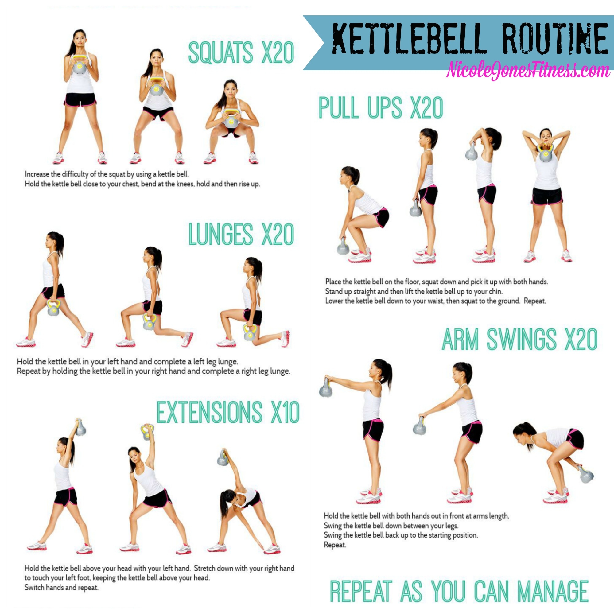 Kettlebell Full Body Strength Workout For Time Ultimate 50 Kettlebell Workout Printable Performance Logs For Intermediate