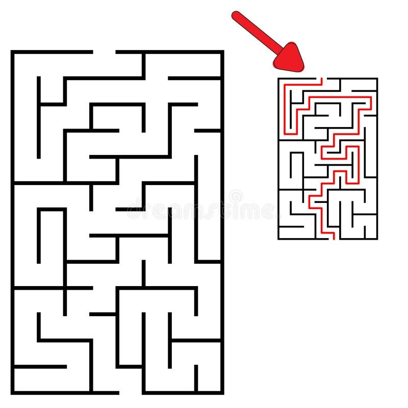 Kids Riddle Maze Puzzle Stock Vector Illustration Of Template 356627801