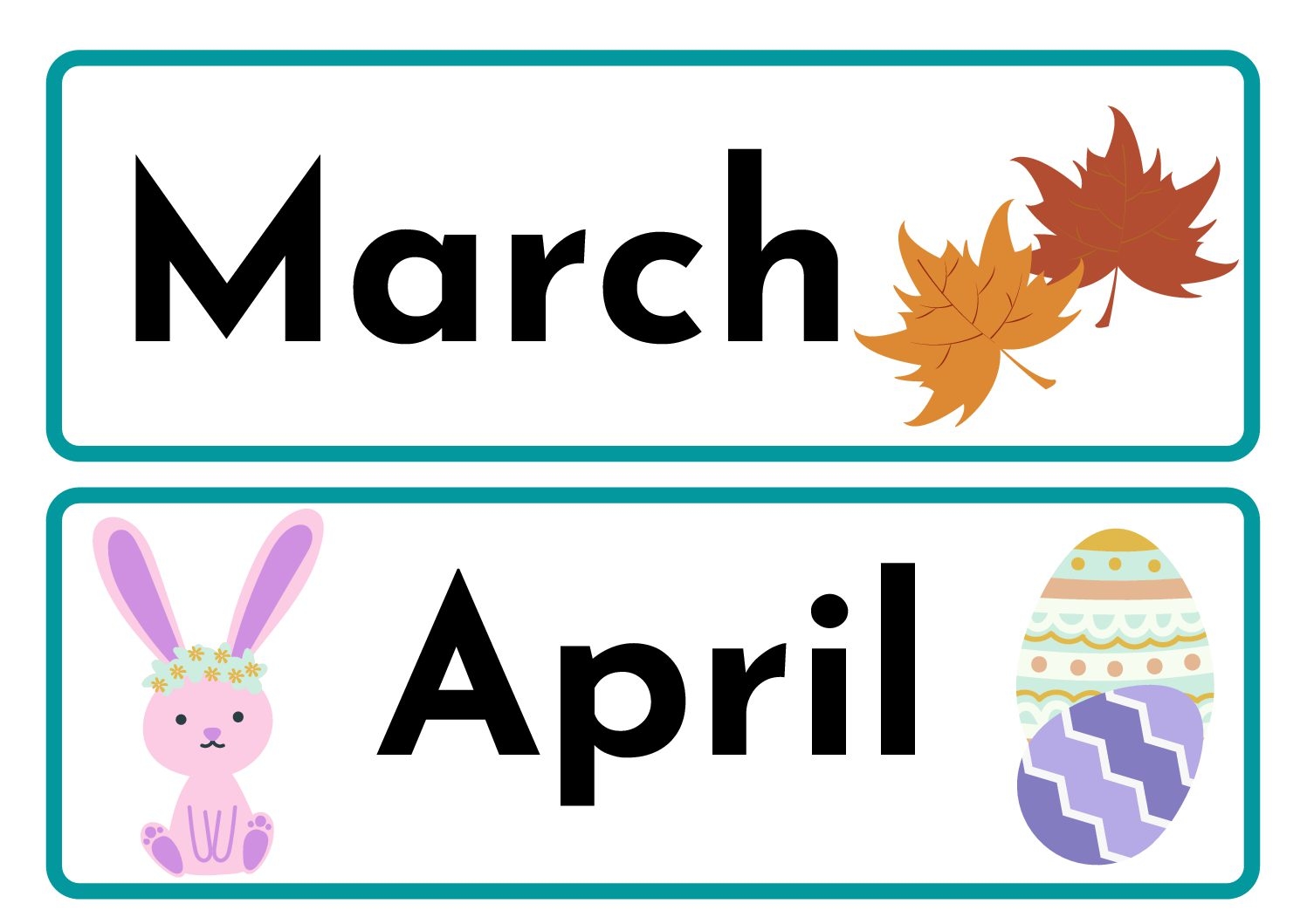 Kids Under 7 Months Of The Year Flashcards Worksheets Library
