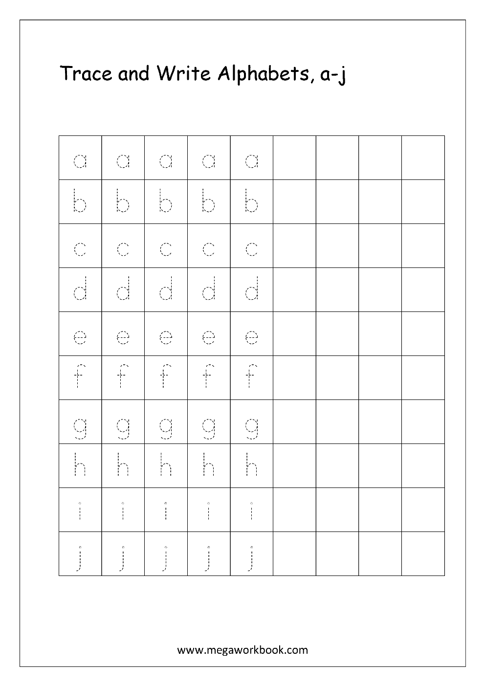 Kindergarten Alphabet Worksheets Free Printable Alphabet 