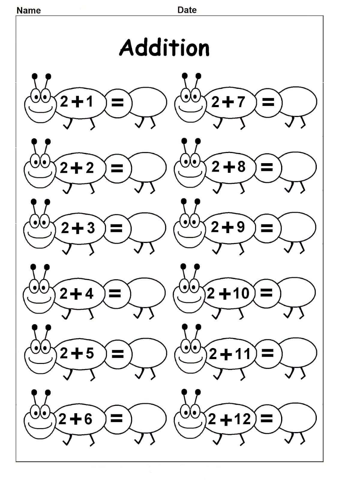 math for kindergarten worksheets